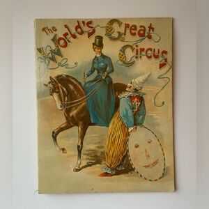 Vintage Circus Print - 'The World's Great Circus'